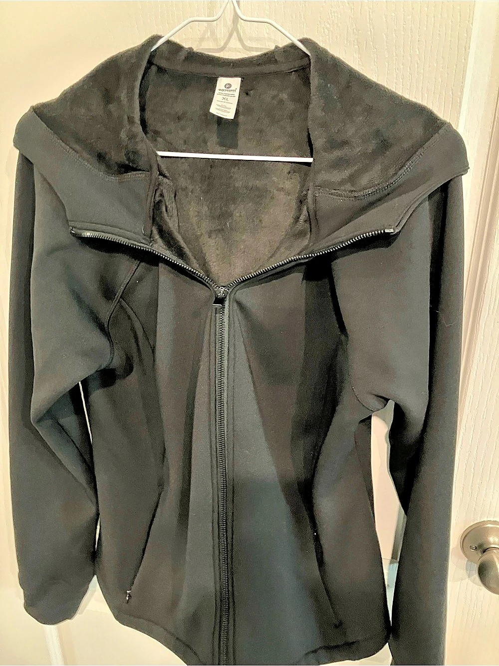 90 Degrees Women's Black Hooded Vest Size XL